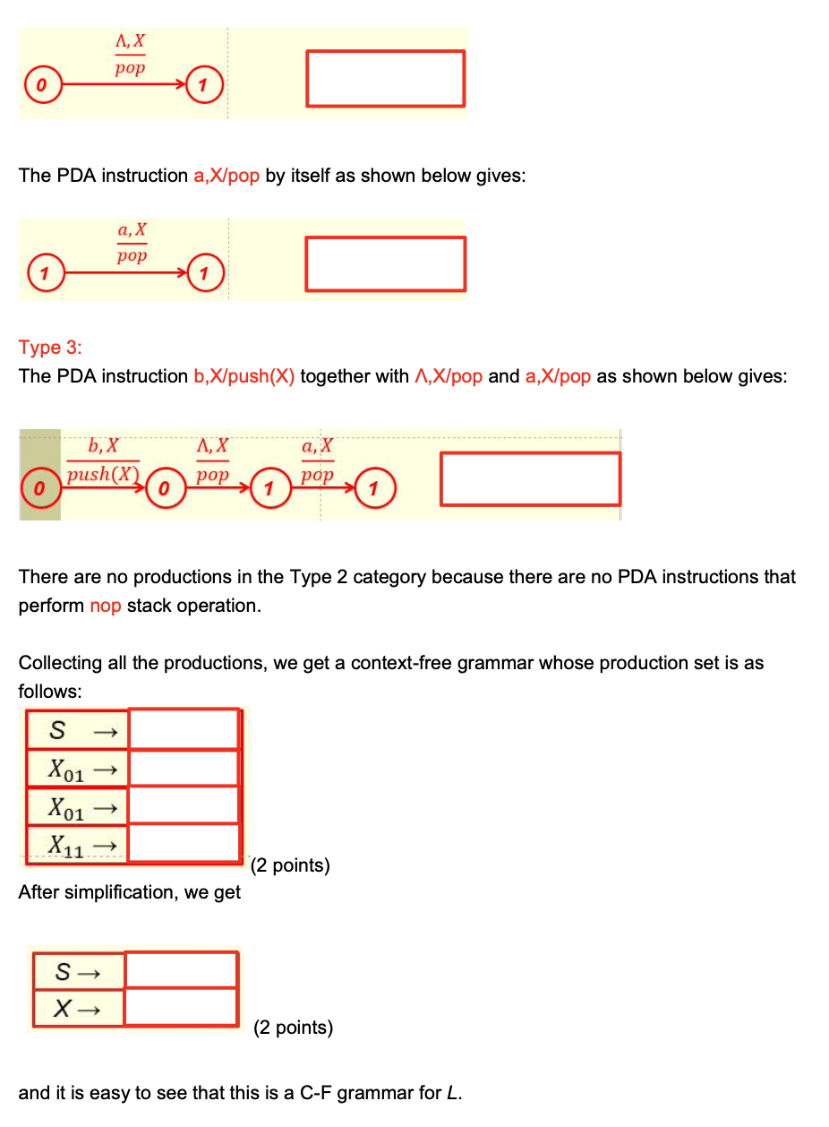 Solved 4. Given The Following Empty-stack PDA, (7 Points; | Chegg.com