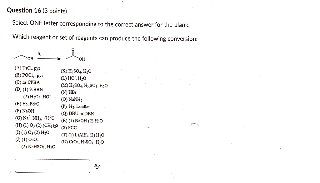 Solved Question 14 3 Points Select One Letter Correspon Chegg Com