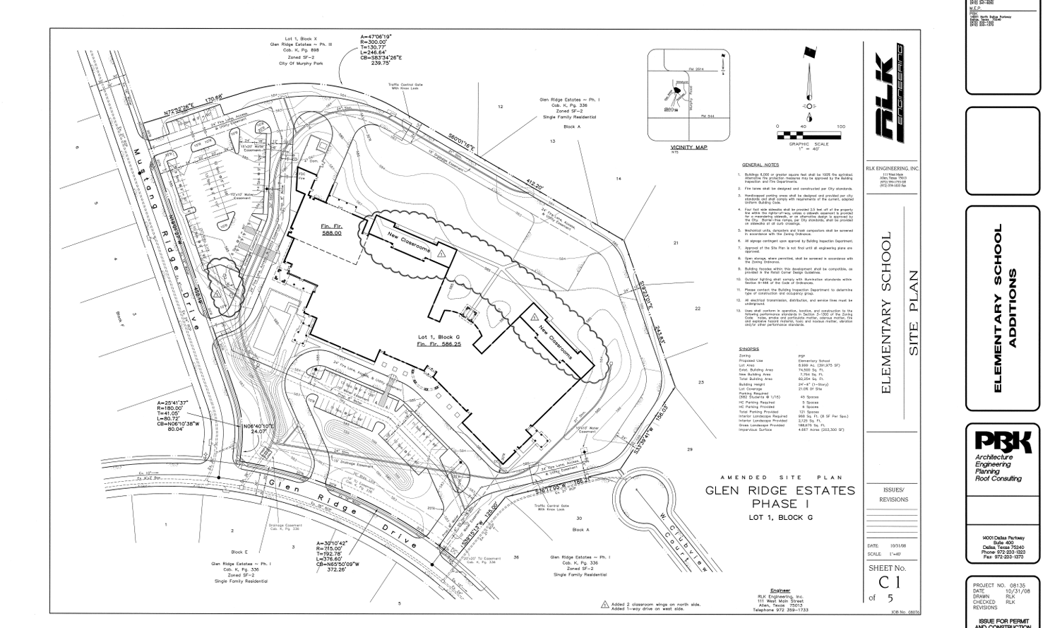 On the elementary school site plan depicted on Figure
