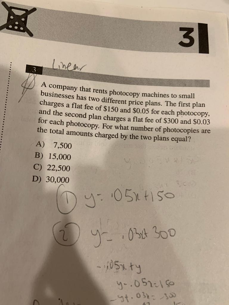 Solved A company that rents photocopy machines to small | Chegg.com