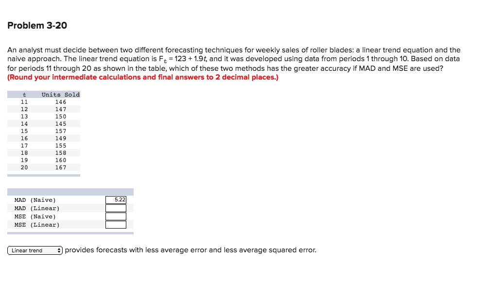 Solved Problem 3-20 An analyst must decide between two | Chegg.com