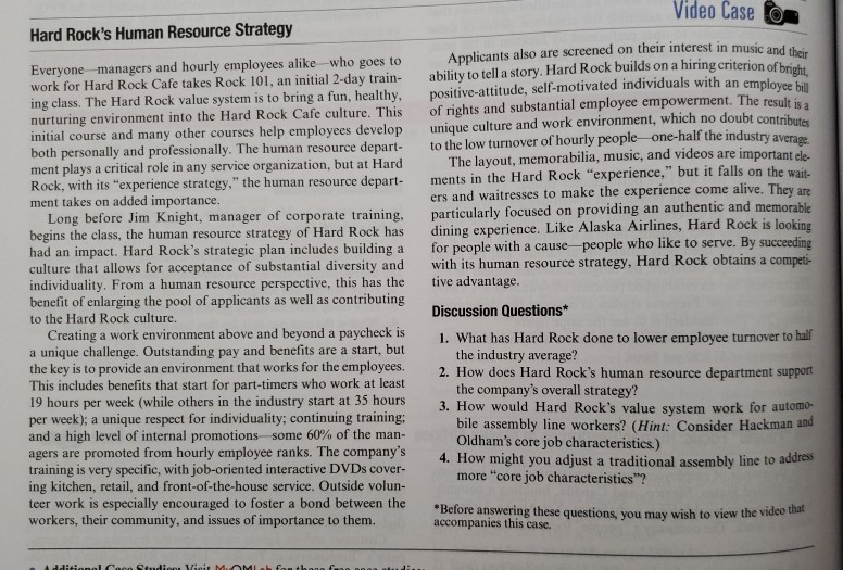 hard rock human resource strategy case study