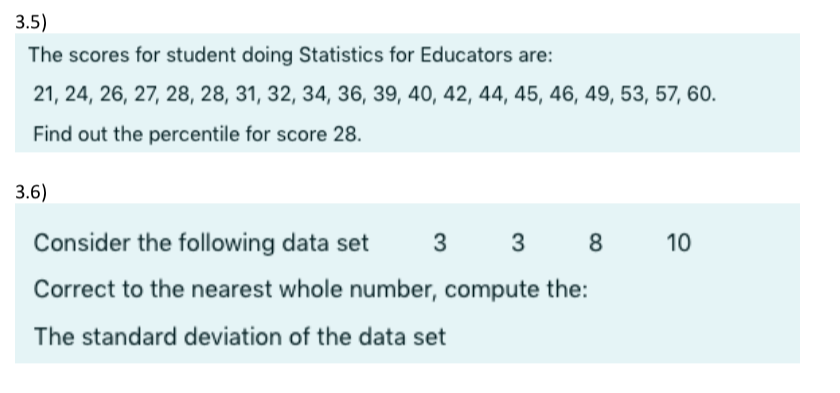 Solved QUESTION 3 3.1) The table below shows the marks and | Chegg.com