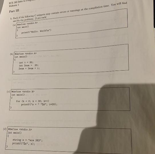 Solved I need help in these codes to get fixed. please type | Chegg.com