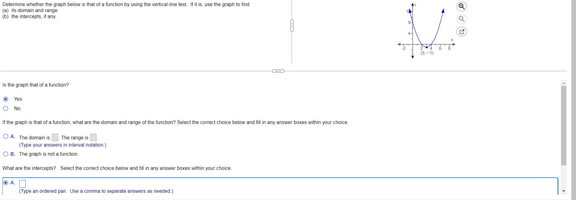 Solved Determine whether the graph below is that of a | Chegg.com