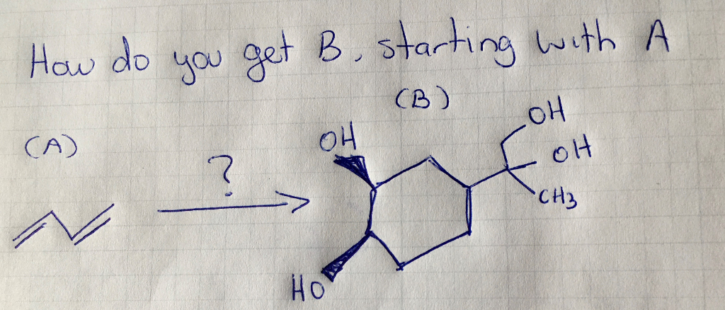 Solved A How Do You Get B, Starting With | (B) - " 애 17 ㄴ애 | Chegg.com