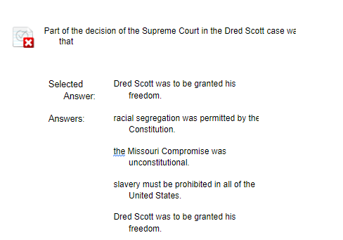 Solved Part of the decision of the Supreme Court in the Dred | Chegg.com