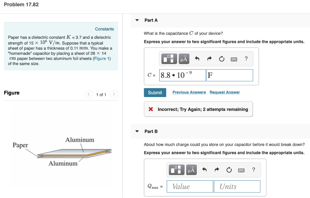 Solved Problem 17.82 Part A Constants What is the | Chegg.com
