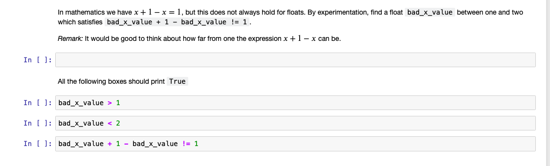 Solved In mathematics we have x + 1 - x= 1, but this does | Chegg.com