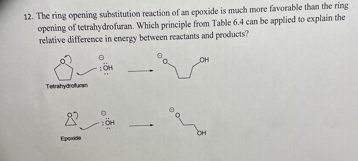 2. The ring opening substitution reaction of an | Chegg.com