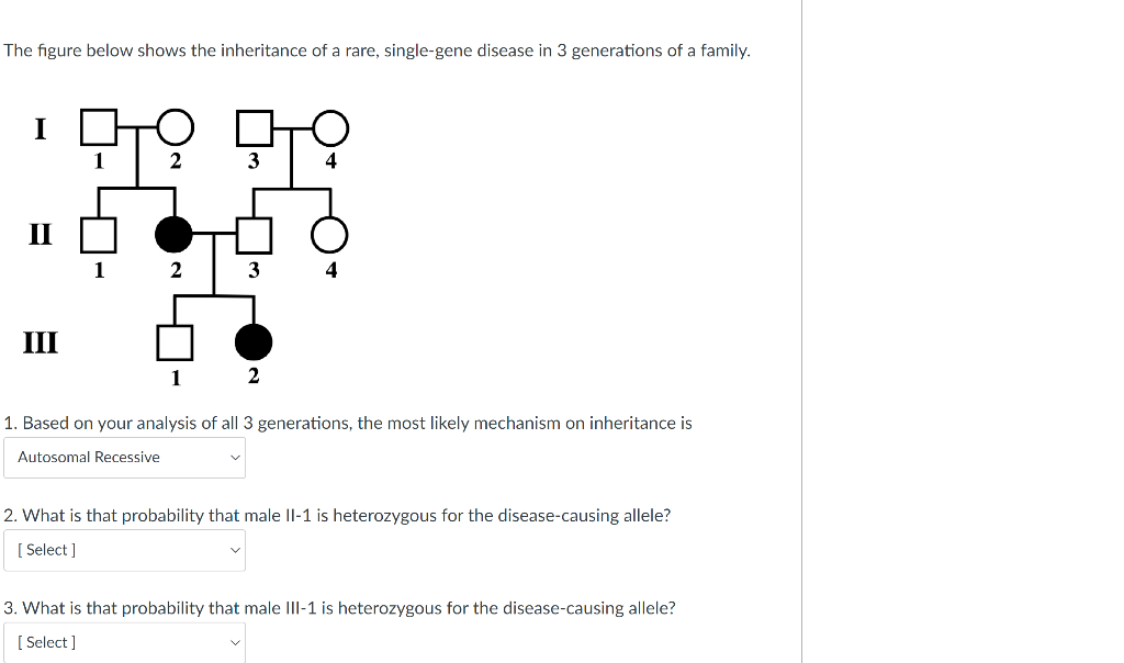 Solved The Figure Below Shows The Inheritance Of A Rare, | Chegg.com