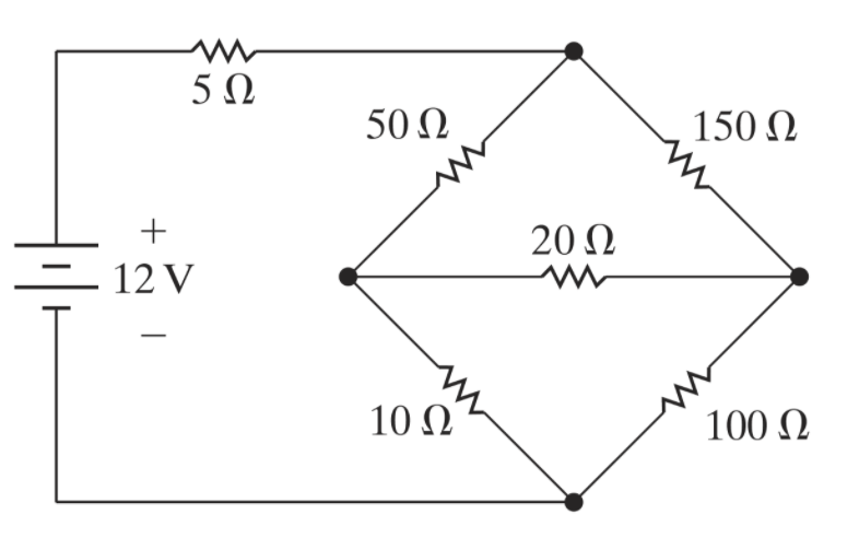 Solved use a delta-to-wye transformation to solve for the | Chegg.com