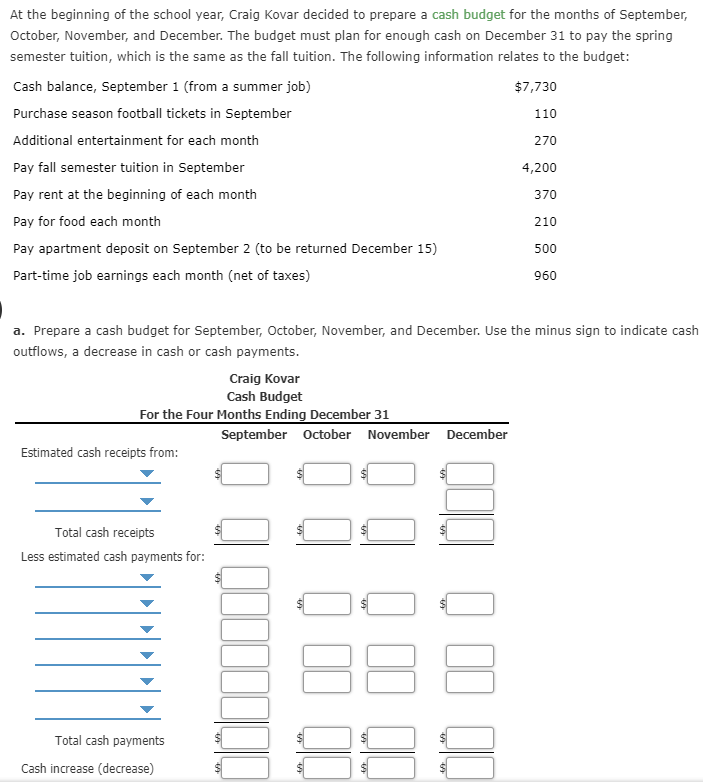 solved-110-at-the-beginning-of-the-school-year-craig-kovar-chegg