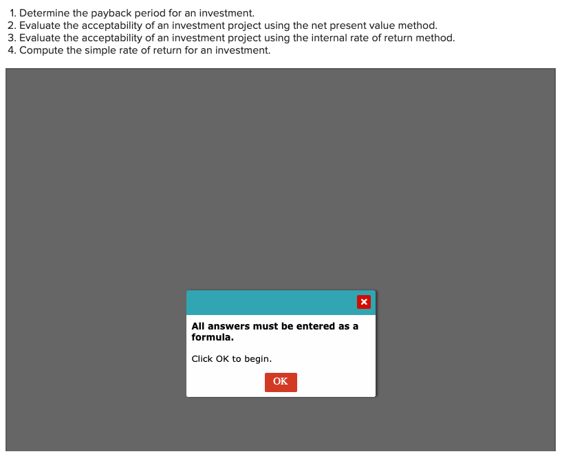 Solved 1. Determine the payback period for an investment. 2. | Chegg.com