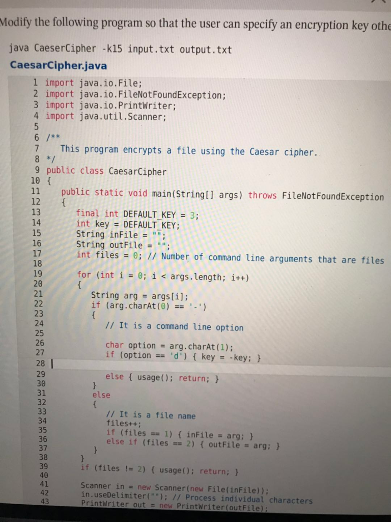 Solved Modify the following program so that the user can | Chegg.com