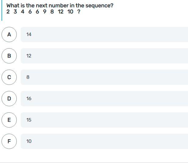 What is the next sequence 2 3 4 6 6 9 8?