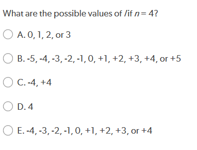 Solved What Are The Possible Values Of If N 4 O A 0 1 Chegg Com