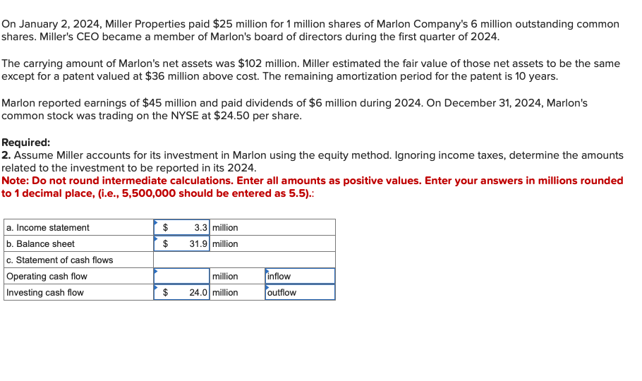 Solved On January 2, 2024, Miller Properties Paid \$25 | Chegg.com