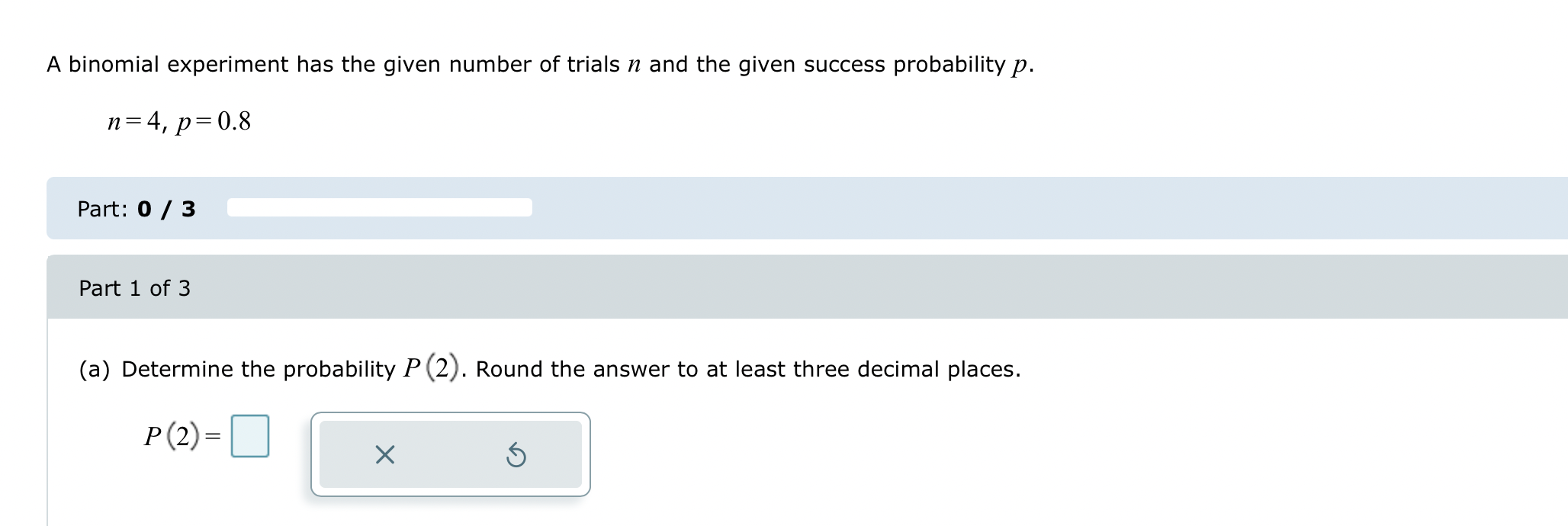 Solved A binomial experiment has the given number of trials | Chegg.com