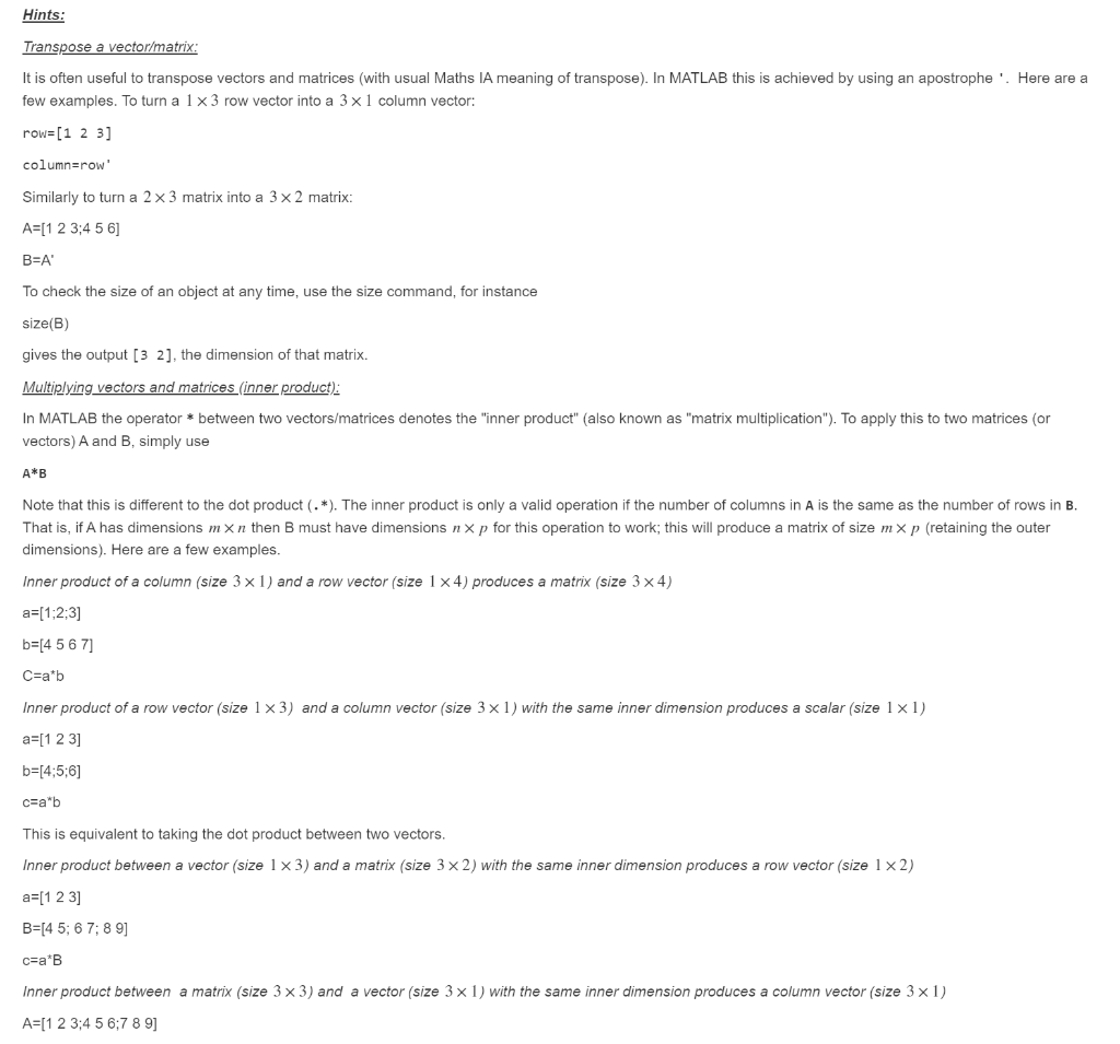 Solve the matrix system from the previous question. Chegg