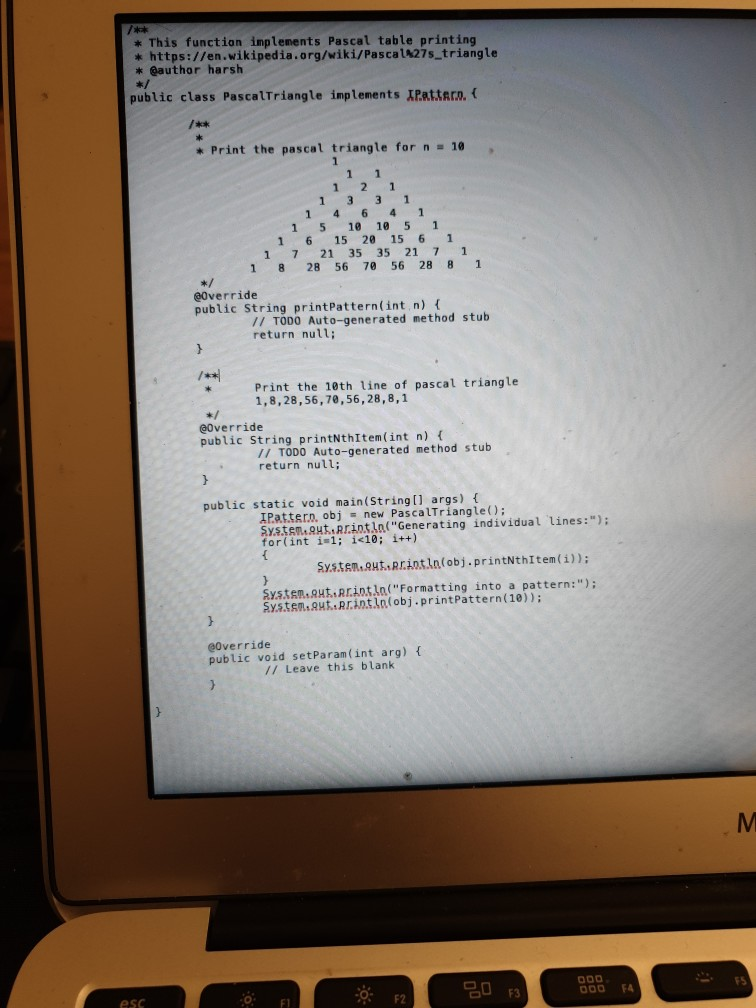 Solved Problem 5: Pascal's Triangle (25 points) Develop an | Chegg.com image.