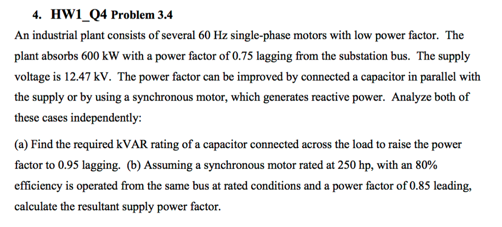 Solved 4. HW1 Q4 Problem 3.4 An industrial plant consists of | Chegg.com