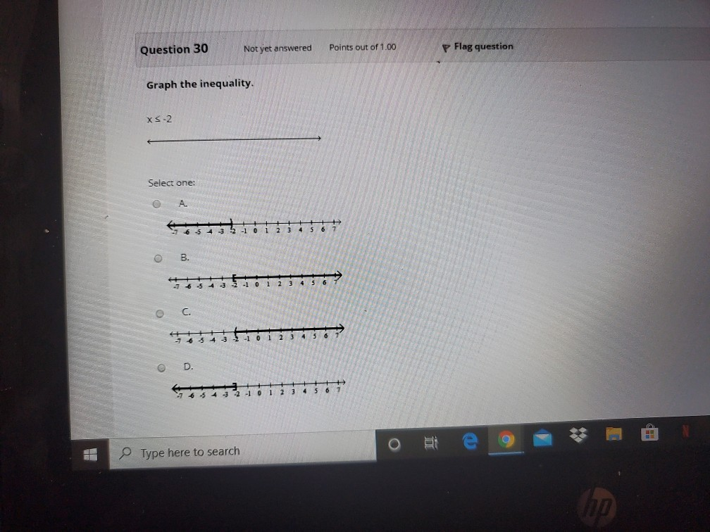 Solved Question 30 Not yet answered Points out of 1.00 P | Chegg.com