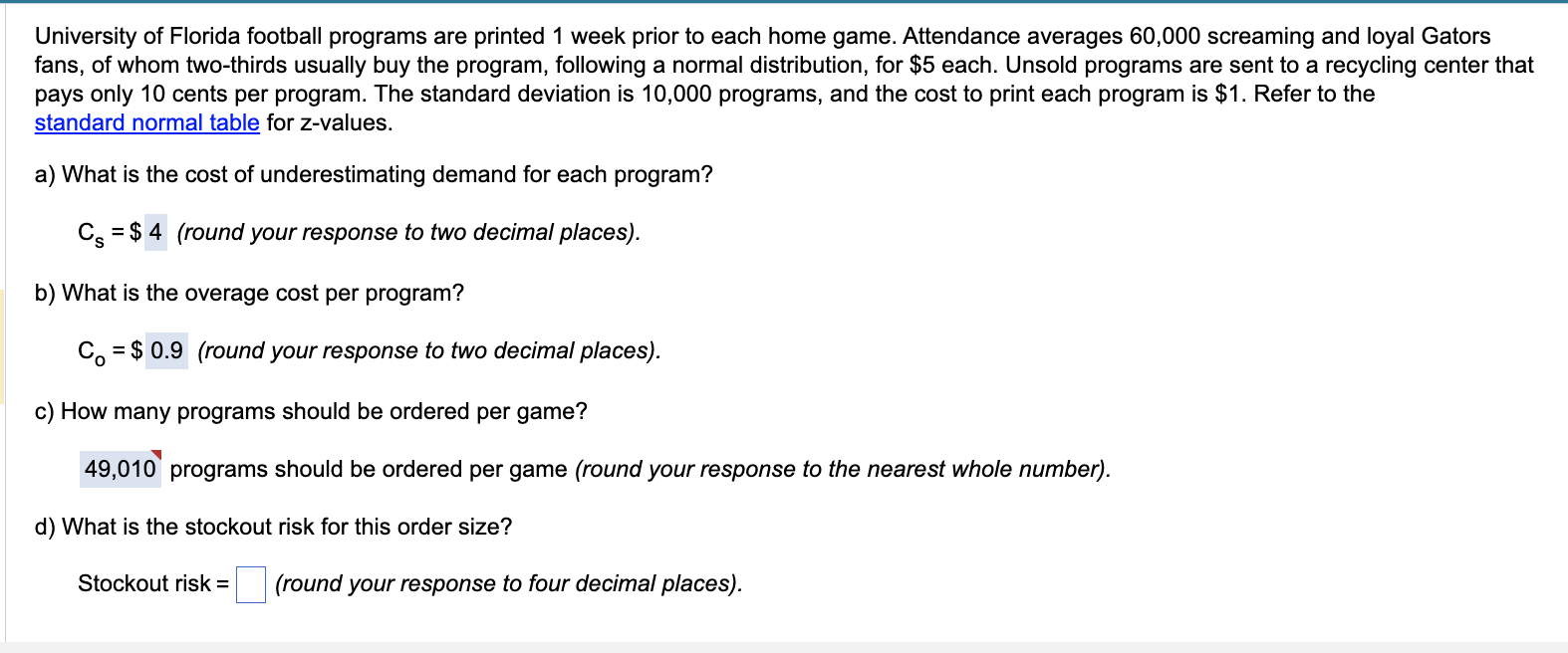 Solved University of Florida football programs are printed 1