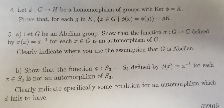 solved-4-let-0-g-h-be-a-homomorphism-of-groups-with-ker-o-chegg