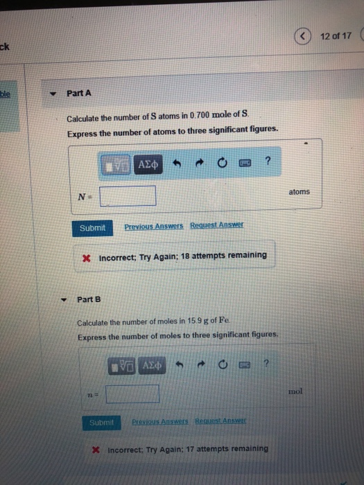 Solved Of Ck Ble Part A Calculate The Number Of S Chegg Com