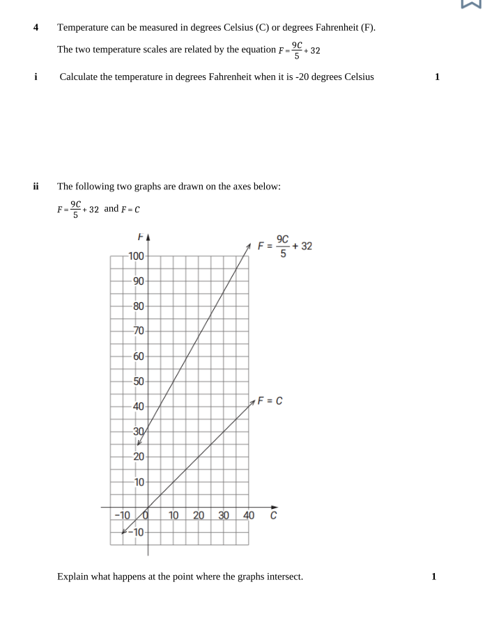 Solved 4 Temperature can be measured in degrees Celsius (C) | Chegg.com