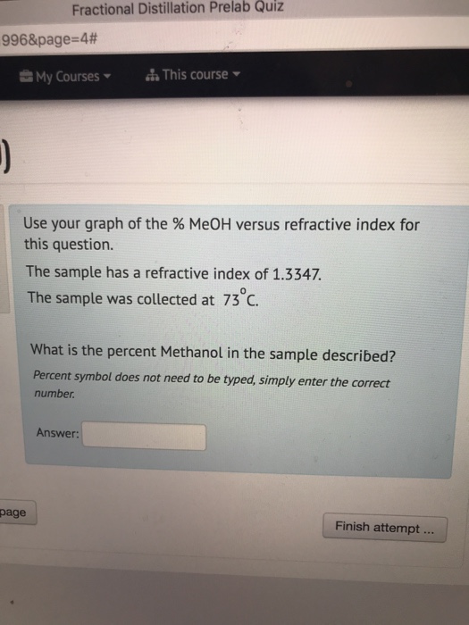Solved Fractional Distillation Prelab Quiz 996&page=4 台 My