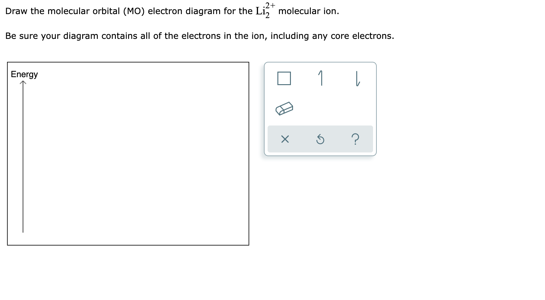 Solved .2+ Draw the molecular orbital (MO) electron diagram | Chegg.com