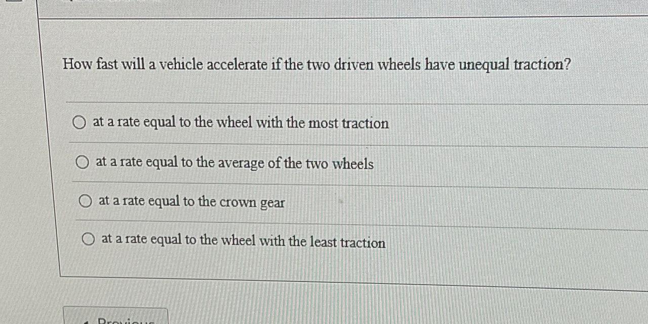 Solved How fast will a vehicle accelerate if the two driven | Chegg.com