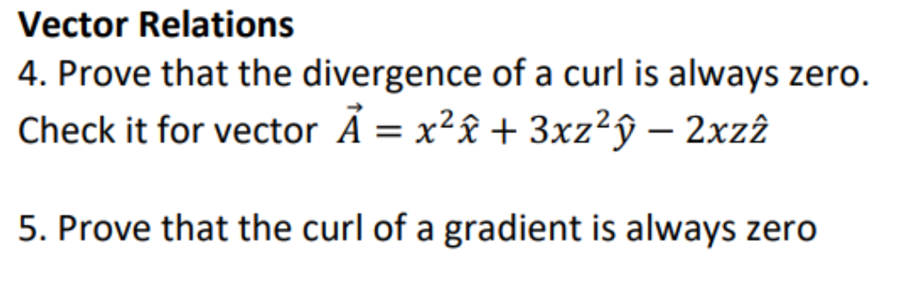 show that divergence of curl of a vector is always zero