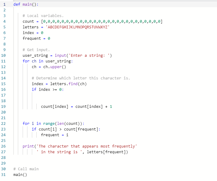 Solved 1 def main(): 2 3 4 5 # Local variables. count = | Chegg.com