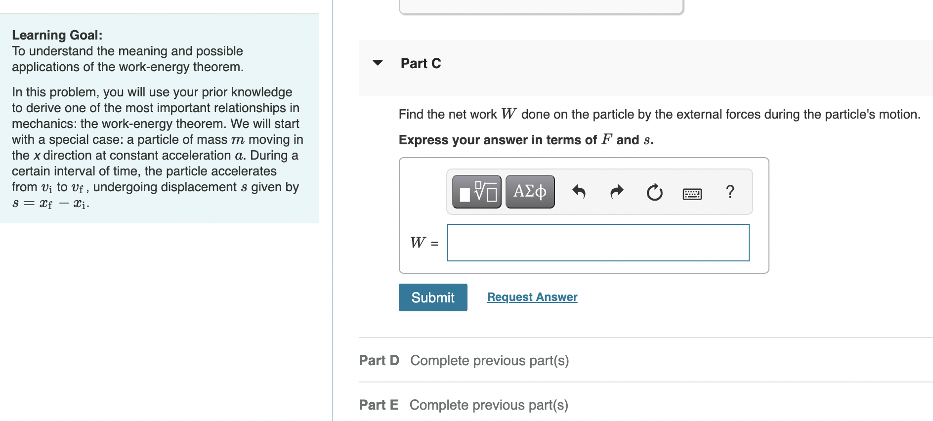 Solved Learning Goal To Understand The Meaning And Pos