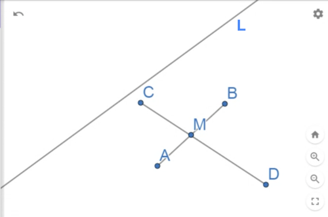 Prove that given any line l, two points A and B not | Chegg.com