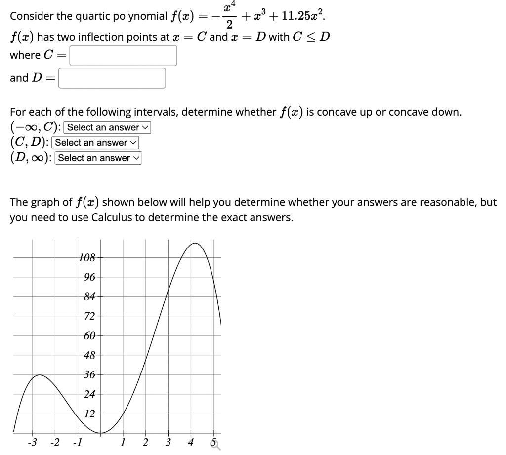 Solved Consider The Quartic Polynomial F X −2x4 X3 11 25x2