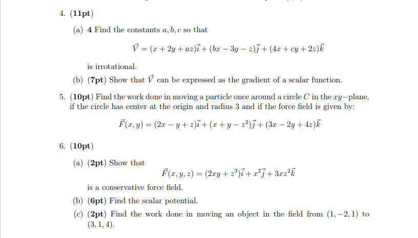 Solved (a) 4 Find the constants a,b,c so that | Chegg.com