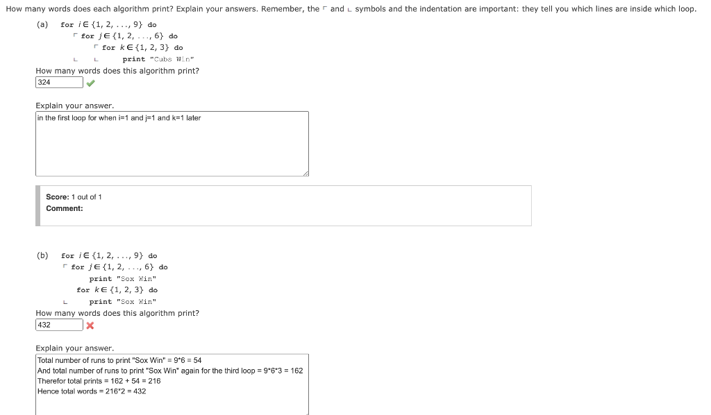 Solved How many words does each algorithm print? Explain | Chegg.com