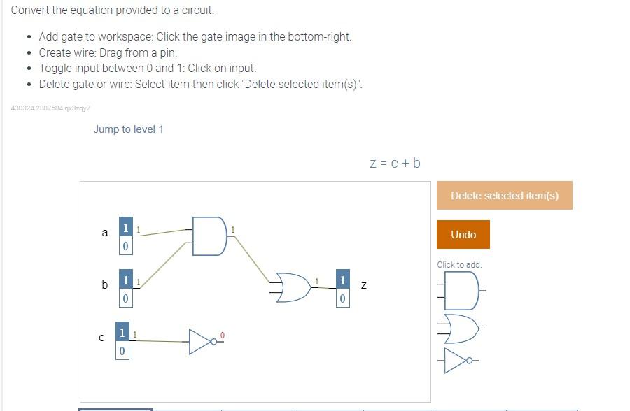 Solved Convert The Equation Provided To A Circuit. - Add | Chegg.com