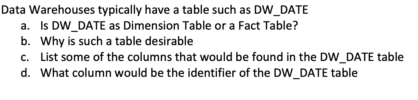 Solved Consider this normalized schema from an OLTP database | Chegg.com