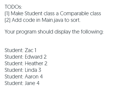 Solved Main.java Student.java + New 1- /** 2 * @author YOUR | Chegg.com