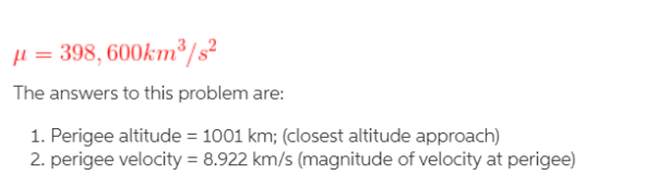 A Satellite Has The Following State Vectors Relative Chegg Com