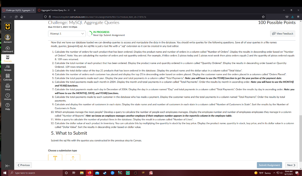 Challenge Wys Aggregate Agger Function Query Rex X Chegg Com