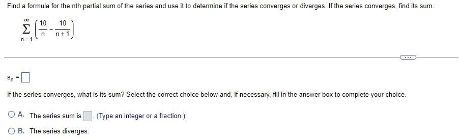 Solved Find a formula for the nth partial sum of the series | Chegg.com