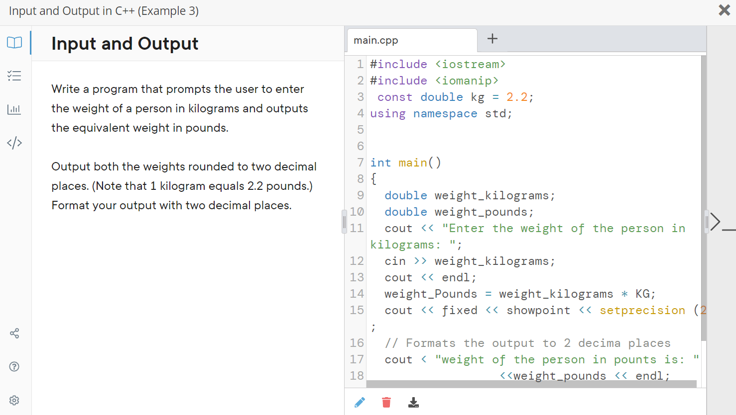 Solved In c++ language write. Please double check outputs