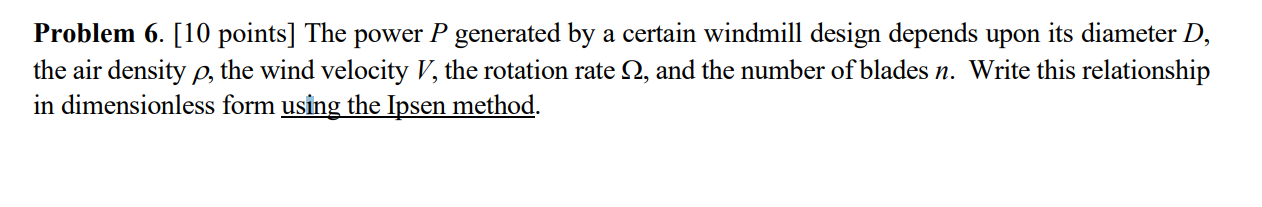 Solved Problem 6. [10 points] The power P generated by a | Chegg.com