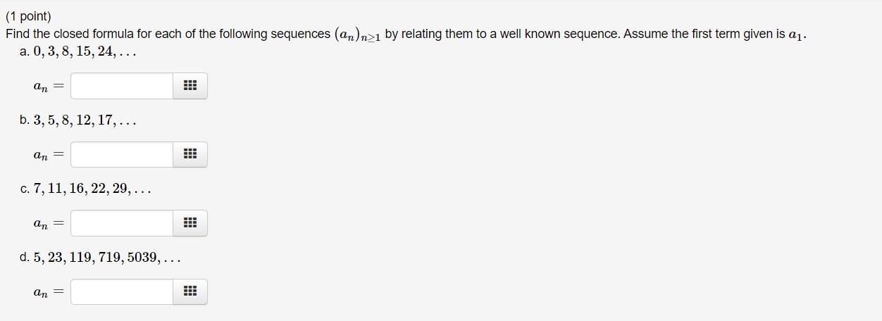 solved-2-for-each-sequence-given-below-find-a-closed-chegg